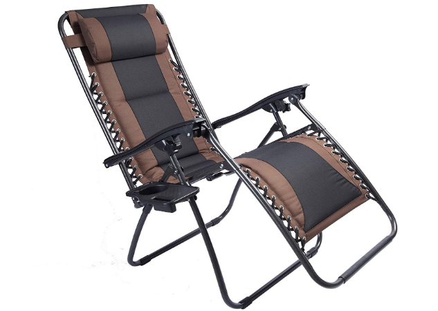 LUCKYBERRY Padded Zero Gravity Lounge Chair