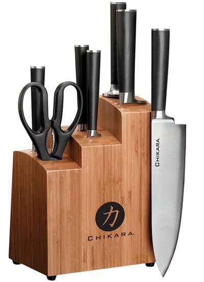 Ginsu 7108 Chikara 8-Piece Stainless Steel Knife Block Set