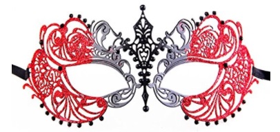 Luxury Mask Women's Laser Cut Metal Venetian Masquerade Mask