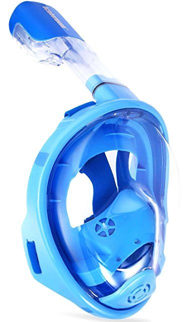 Octobermoon 180°view Panoramic full face Snorkel Mask