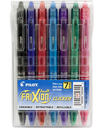Pilot FriXion Clicker Retractable Erasable Gel Pens