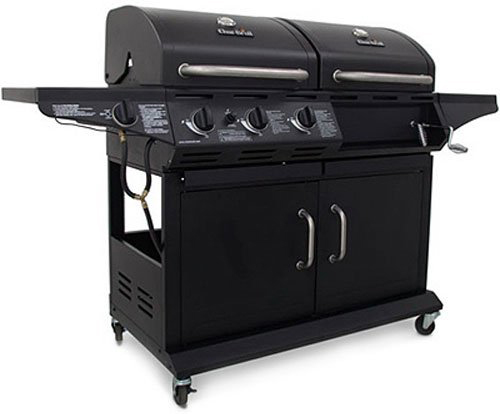 Char-Broil Deluxe 1010 3-Burner Liquid Propane and Charcoal Combo Grill