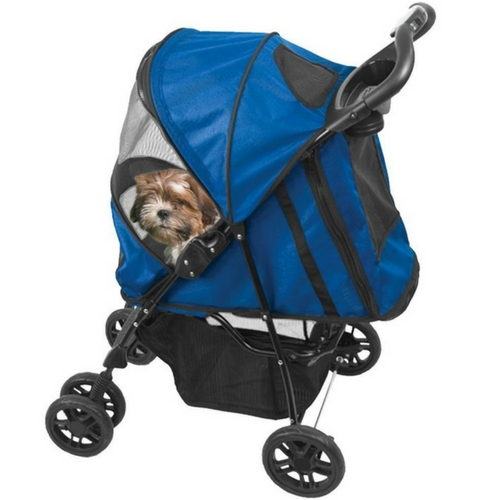 Pet Gear Happy Trails Plus Pet Stroller with Weather Guard