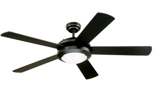 Westinghouse 7801665 Comet Two-Light 52-Inch Reversible Five-Blade Indoor Ceiling Fan