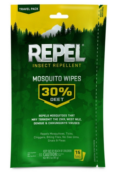 REPEL Sportsmen Mosquito Repellent Wipes