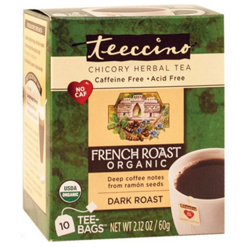 Teeccino French Roast Organic Chicory Herbal Tea Bags