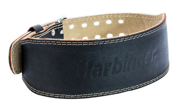 Harbinger Padded Leather Contoured Weightlifting Belt