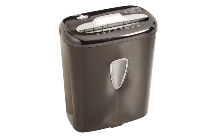 AmazonBasics 6-Sheet High-Security Micro-Cut Paper and Credit Card Home Office Shredder