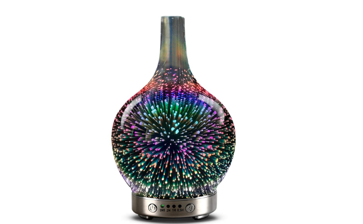Essential oil diffuser 3D Glass Starry Sky Aromatherapy Oil Diffuser