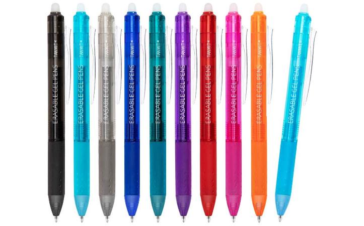 Retractable Erasable Gel Pens Clicker Fine Point