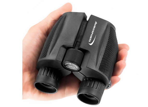 Aurosports 10x25 Folding High Powered Compact Binoculars