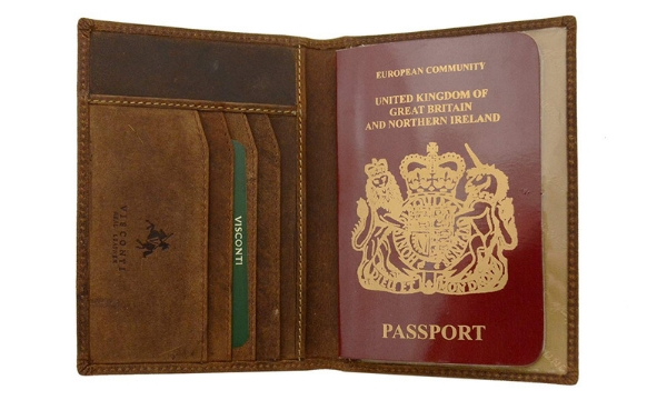 Visconti Soft Leather Secure RFID Blocking Passport Cover