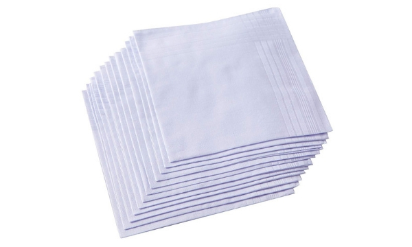 Rico Cotton Pure White Handkerchief