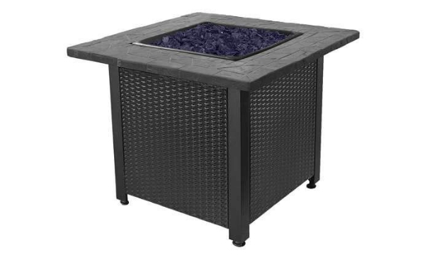 Yaheetech 32" Outdoor Metal Firepit Square