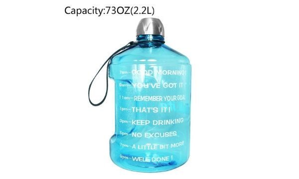 BuildLife Water Bottle with Time Marker