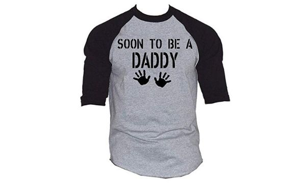 Interstate Apparel Soon-to-be-Daddy Baseball Shirt