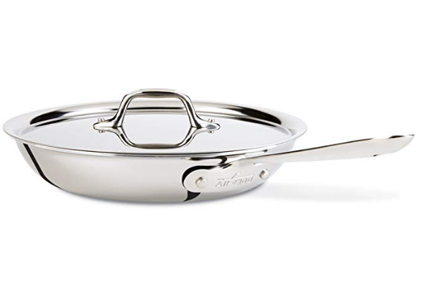 All-Clad D3 Fry Pan with Lid, 10 Inch Pan