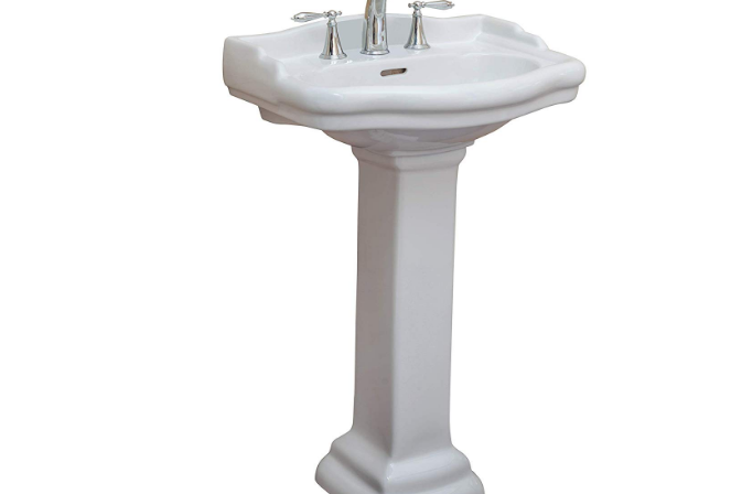 Fine Fixtures, Roosevelt White Pedestal Sink