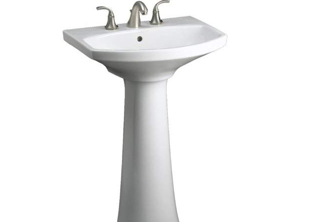 KOHLER K-2362-1-0 Cimarron Pedestal Bathroom Sink