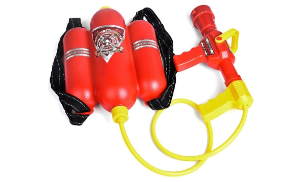 Fireman Toys Backpack Water Gun Blaster