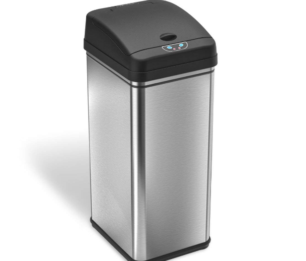 iTouchesless 13 Gallon Stainless Steel Automatic Trash Can