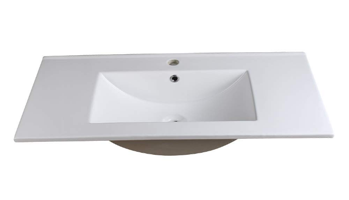 Fresca FVS8136WH Allier 36 Rectangle Ceramic Drop-In Integrated Sink