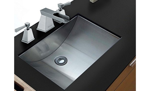 Ruvati RVH6110 Brushed Stainless Steel Bathroom Undermount Sink