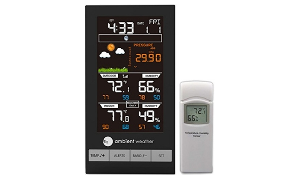 Ambient Weather WS-2801A Advanced Wireless Color Forecast Station