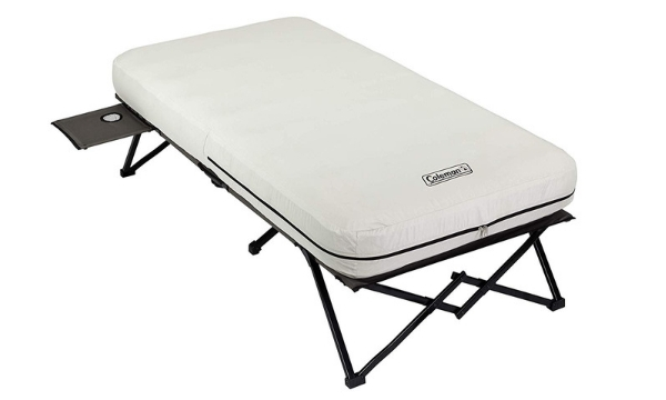 Coleman Twin Airbed Folding Cot with Side Table