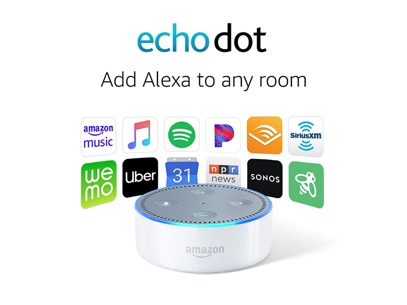 Echo Dot (2nd Generation) - Smart speaker with Alexa - White