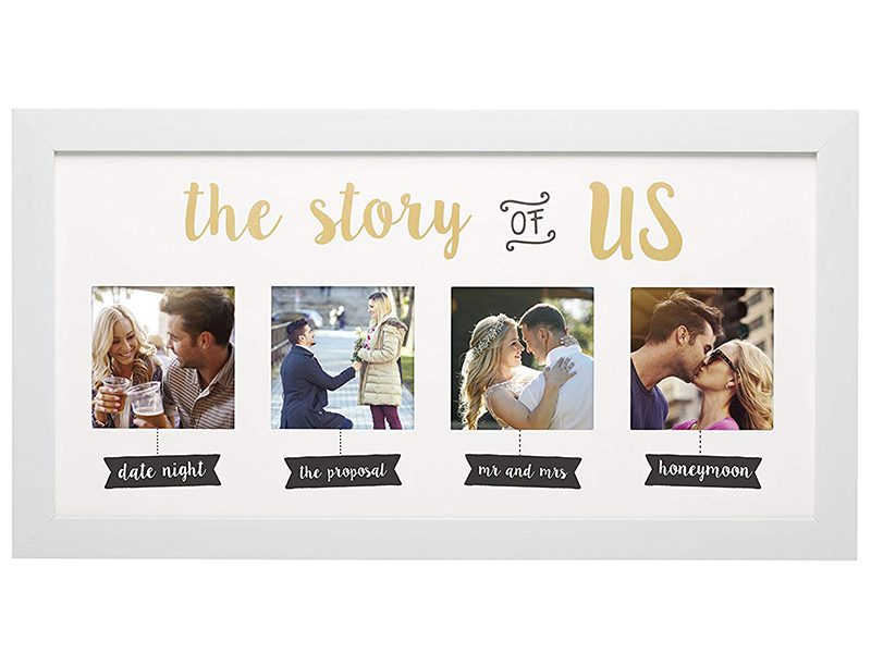 Kate & Milo 'The Story of Us' Photo Frame, White, Cherish Your Love Story, The Perfect Bridal Shower Gift