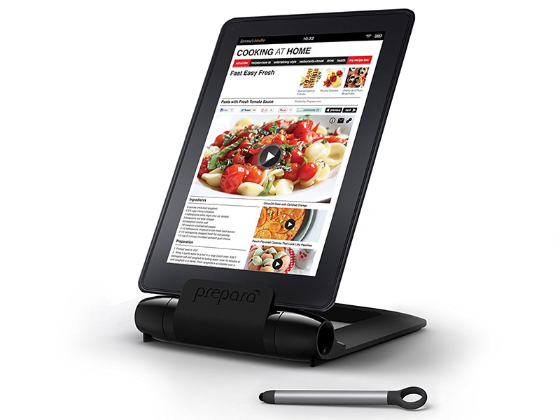 Prepara PP08-PREPBK Black iPrep Adjustable Stand for phones, tablets, e-readers, Large,