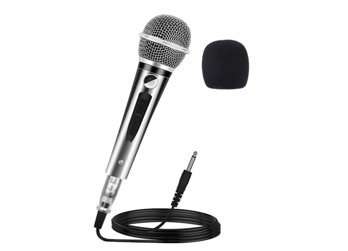 Ankuka Wired Dynamic Karaoke Microphone