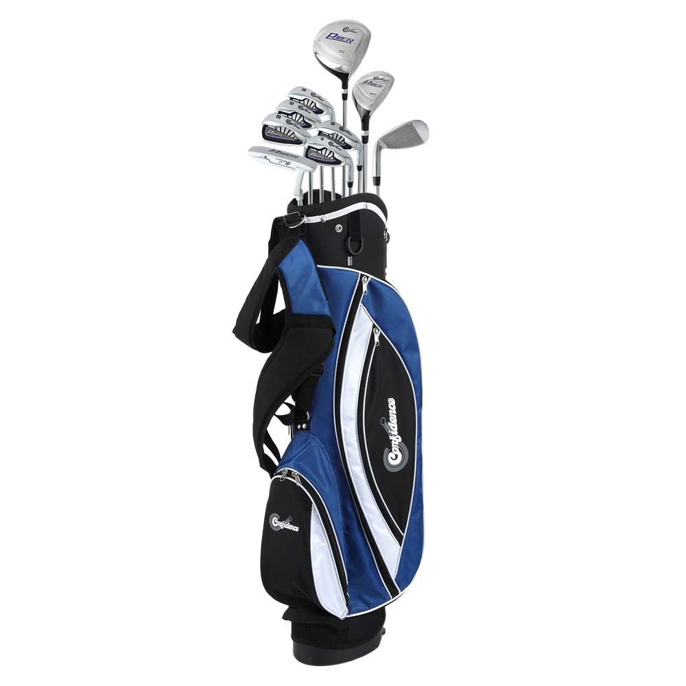 Confidence Golf Power V3 Mens Golf Clubs Set & Stand Bag