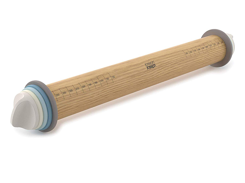 Joseph Joseph 20036 Adjustable Rolling Pin with Removable Rings, 16.5, Blue