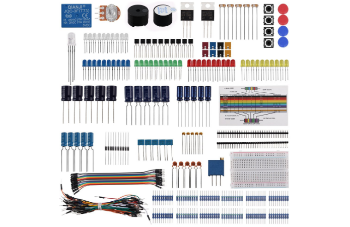 Keywishbot Electronic Component Base Fun Kit Bundle