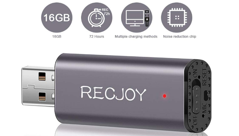 Mini Voice Recorder for Lectures Meetings RECJOY