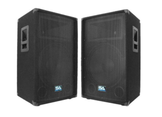 Seismic Audio - Pair of 15 PA DJ Speakers 700 Watts PRO Audio