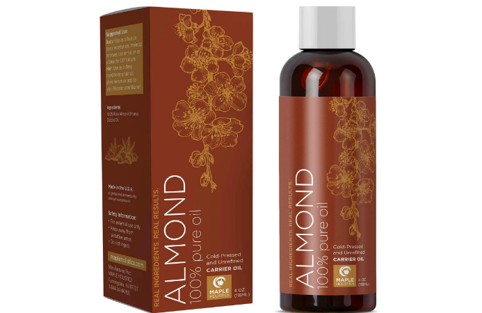 100% Pure Sweet Almond Oil for Skin Nails and Hair Growth Aromatherapy Carrier Oil