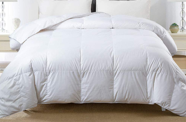 Cosybay 100% Cotton Quilted Down Comforter