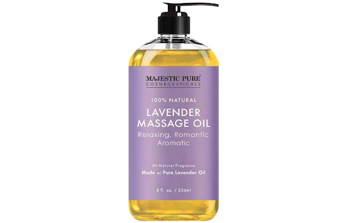 MAJESTIC PURE Lavender Massage Oil For Men and Women