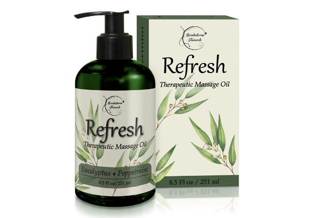 Refresh Massage Oil with Eucalyptus & Peppermint Essential Oils